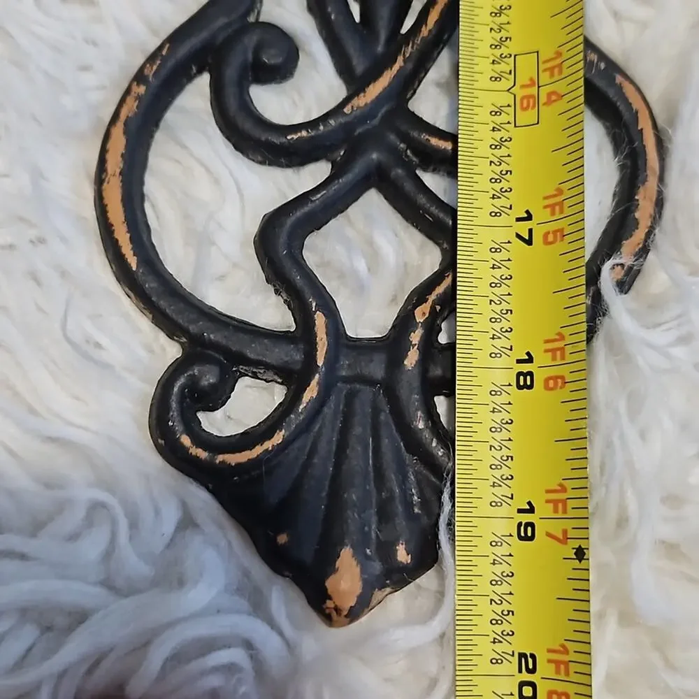 Metal Weathered Wall Cross Candle Holder
